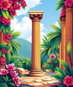 Tropical Bloom Paint Numbers