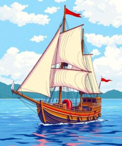 Tropical Navigation Paint Numbers