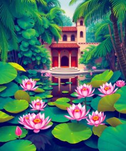 Tropical Oasis Paint Numbers