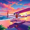 Hollywood Glamour Seaplane Retreat Paint By Numbers