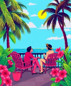 Tropical Love Paint Numbers