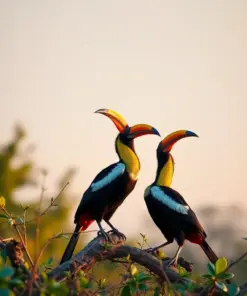 Hornbills In Evening Light paint by numbers