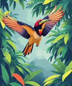 Bird Migration Paint Numbers