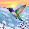 Alpine Hummingbird Paint Numbers