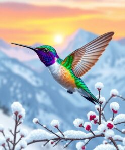 Alpine Hummingbird Paint Numbers