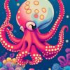 Ocean Cephalopod Paint Numbers