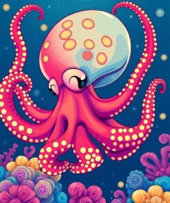 Ocean Cephalopod Paint Numbers