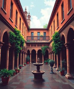 Cloister Courtyard Paint Numbers