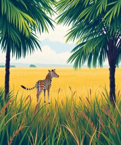 Tropical Grass Paint Numbers