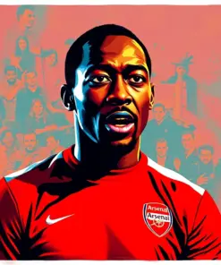 Ian Wright Footballer Arsenal Pop Art Paint By Numbers