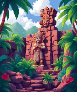 Tropical Ruins Paint Numbers