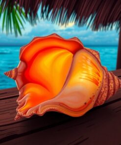 Conch Wood Paint Numbers