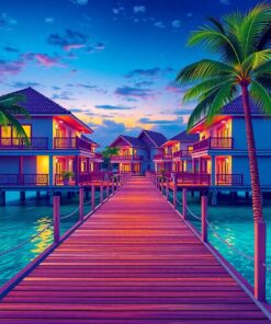 Villa Boardwalk Paint Numbers