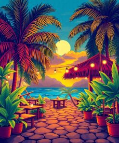 Island Foliage Paint Numbers