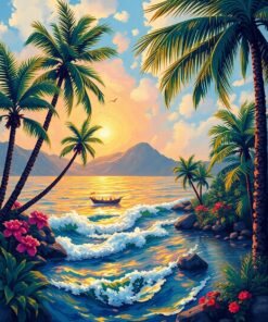 Tropical Winds Paint Numbers