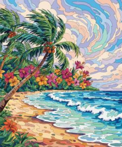 Impressionism Amidst Tropical Winds Paint By Numbers
