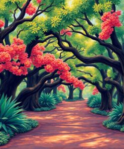 Impressionist Banyan Grove Paint By Numbers