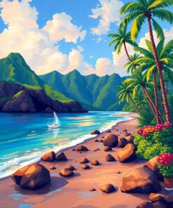 Hawaiian Morning Paint Numbers