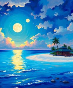 Moonlit Atoll Paint Numbers