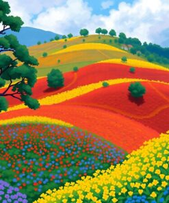 Impressionist Tea Hill Showers Paint By Numbers