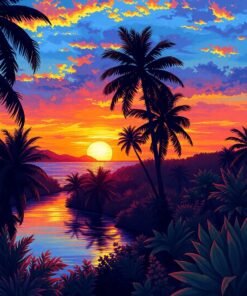 Sunset Glow Paint Numbers