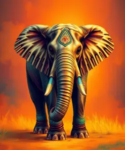 Indian Elephant Paint By Numbers