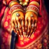 Indian Wedding Hands With Rings Paint By Numbers