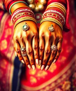 Indian Wedding Hands With Rings Paint By Numbers