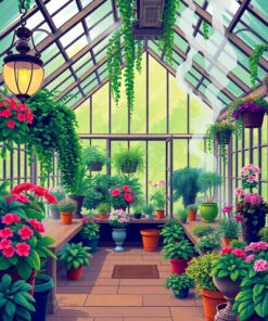 Steamy Greenhouse Paint Numbers