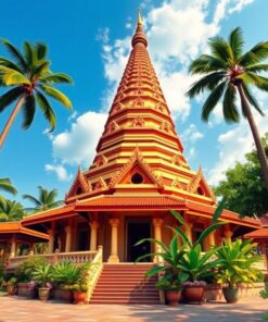 Tropical Stupa Paint Numbers