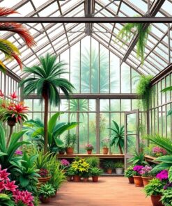 Tropical Glasshouse Paint Numbers