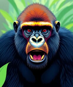 Silverback Stare Paint Numbers