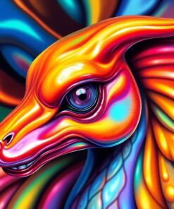 Iridescent Harlequin Specimen Paint By Numbers