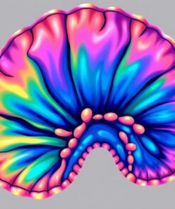 Iridescent Tropical Giant Clam Paint By Numbers