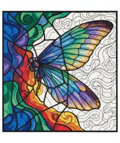 Iridescent Wing Under Glass Paint By Numbers