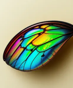 Iridescent Wing Under Glass Paint By Numbers