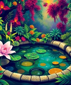 Irish Crown Jungle Pool Paint By Numbers