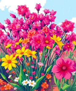 Spring Blooms Paint Numbers