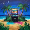 Island Arcade Screen Glow Paint By Numbers