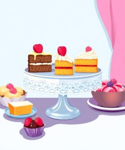 Cake Stand Paint Numbers