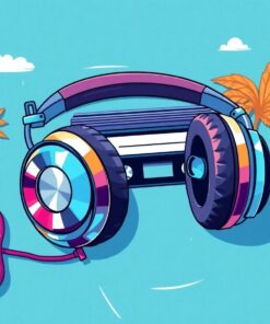 Retro Headphones Paint Numbers