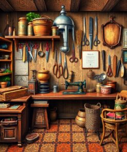 Antique Scissors Paint Numbers