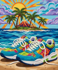 Island Bound Retro Kicks Paint By Numbers