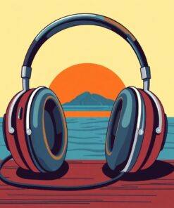 Island Broadcast Headphones Paint By Numbers