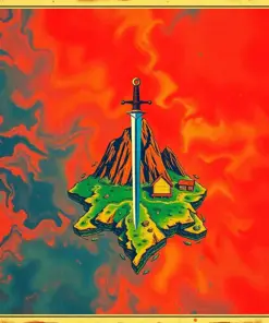 Island Chart And Dagger Paint By Numbers