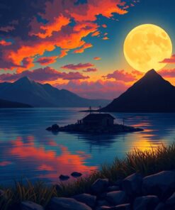 Dusk Firelight Paint Numbers