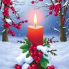 Winter Candle Paint Numbers