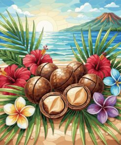 Island Macadamias Realistic Glass Paint By Numbers