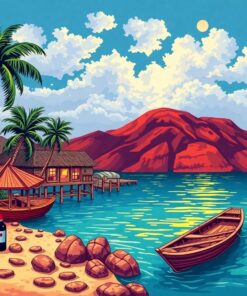 Island Mystery And Rum Paint By Numbers