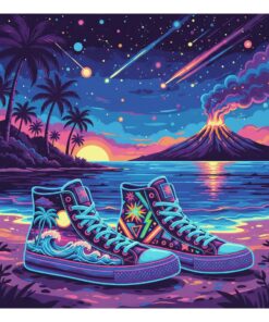 Island Night High Tops Paint By Numbers